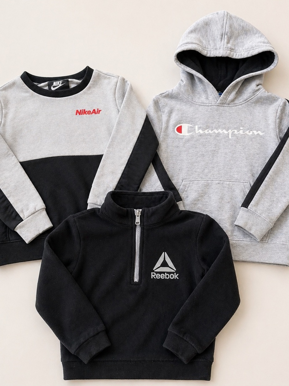 Nike Champion Reebok Boys Sweatshirt Bundle 4T 5T Hoodie Lot